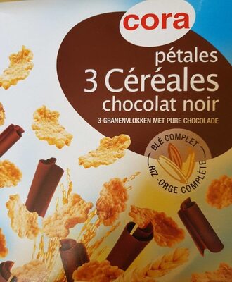 Pétales 3 céréales chocolat noir