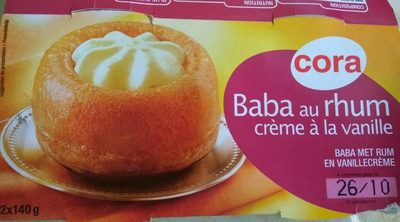 Cora Baba au rhum crème à la vanille