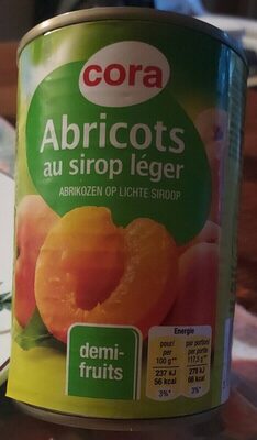 Cora Abricots sirop léger