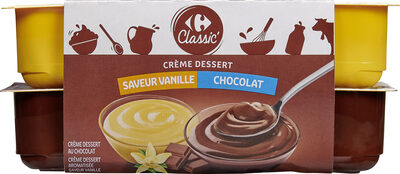 Image descriptive de CrèmedessertSaveurVanilleChocolat