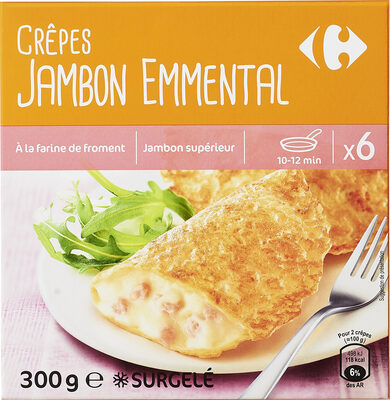 Image descriptive de 6 Crêpes Jambon Emmental