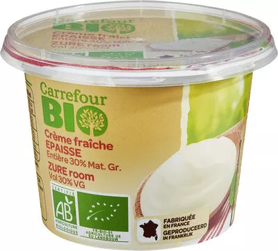 Carrefour Bio,Carrefour Crème fraîche épaisse