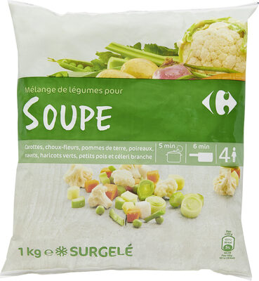 Image descriptive de Mélange de légumes pour soupe