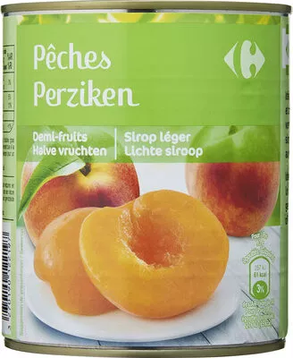 Pêches demi-fruits