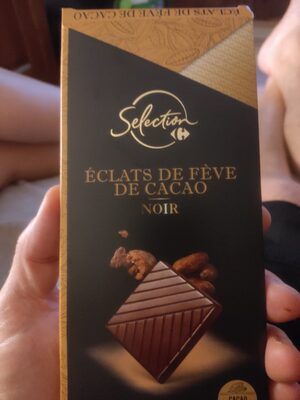 Image descriptive de Éclats de fève de cacao noir