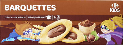 Carrefour Barquettes chocolat noisette