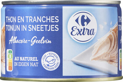 Carrefour THON EN TRANCHES Albacore AU NATUREL