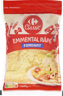 Image descriptive de Emmental Râpé Fondant