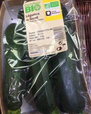 Image descriptive de Légumes du soleil - courgettes