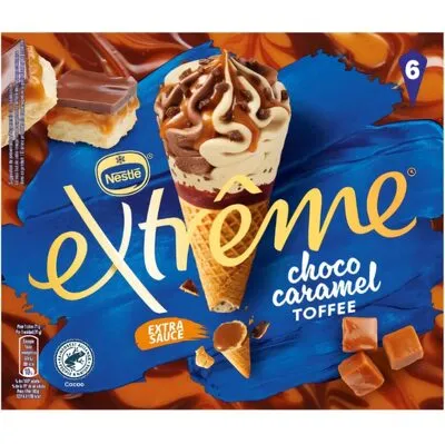 Cônes Extrême choco caramel x 6