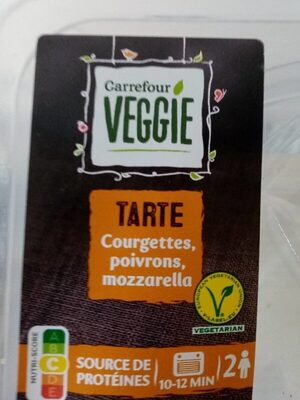 Image descriptive de CarrefourVEGGIEtartecourgettespoivronsmozzarella