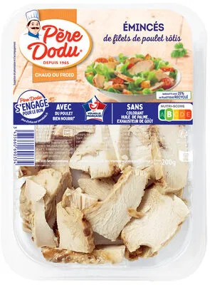 Emincés de filets de poulet rôtis