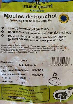 Image descriptive de Moules de Bouchot