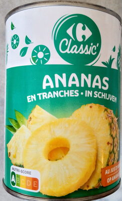 Image descriptive de Ananas en tranches au jus d