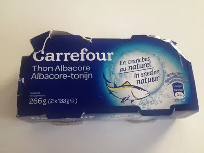 Carrefour THON EN TRANCHES Albacore AU NATUREL