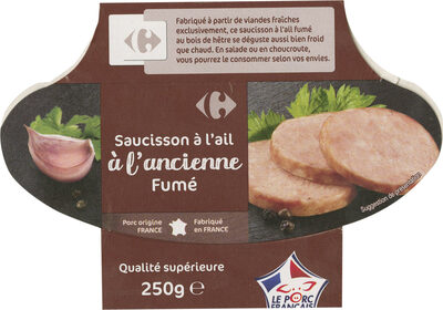 Saucisson à l'ail fumé