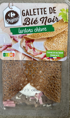 Carrefour, Carrefour Original Galette de blé noir lardons chèvre