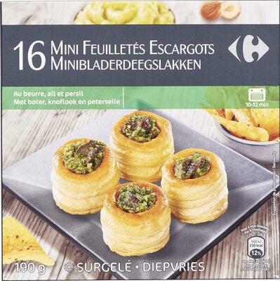 Carrefour 16 Mini feuilletés aux escargots