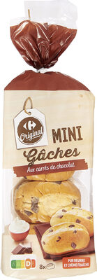 Image descriptive de Mini Gâches Aux carrés de chocolat