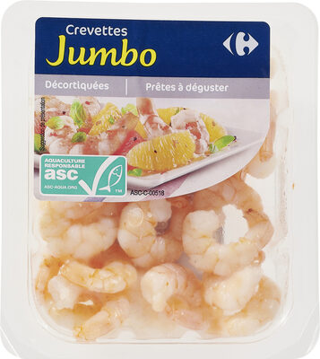 Carrefour Crevettes Jumbo décortiquées