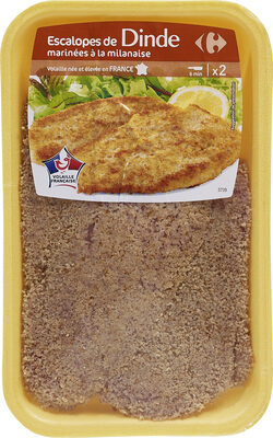 Image descriptive de Escalopes de Dinde à la milanaise