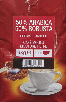 Carrefour 50% Arabica 50% Robusta Spécial traiteur