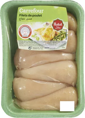 Carrefour Filets de poulet halal jaune