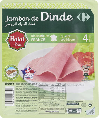 Carrefour Jambon de dinde Halal