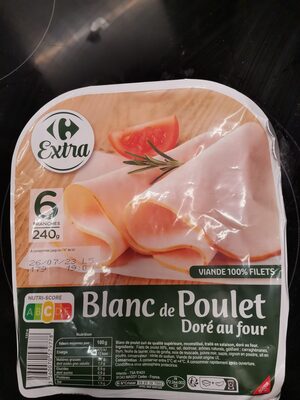 Image descriptive de Blanc de poulet Doré au Four