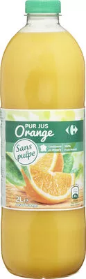 Carrefour 100% pur jus jus d'orange sans pulpe