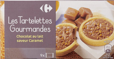 Les Tartelettes Gourmandes Chocolat au lait saveur Caramel