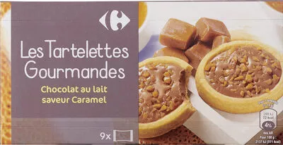 Carrefour Les Tartelettes Gourmandes Chocolat au lait saveur Caramel