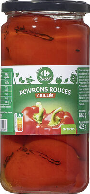 Image descriptive de Poivrons rouges grillés