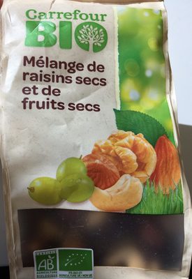 Mélange de raisins secs et de fruits secs bio