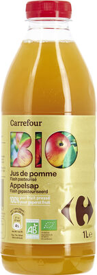 Image descriptive de Jus de pomme 100% pur fruits Bio