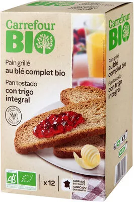 Carrefour BIO,Carrefour Pain grillé au ble complet bio