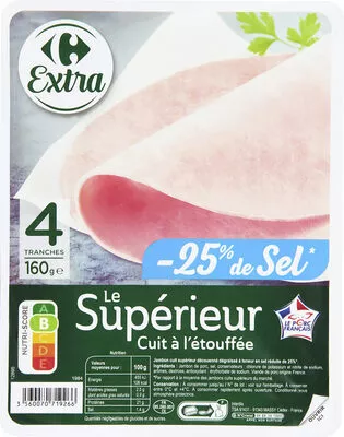 Carrefour Jambon Supérieur Sans couenne