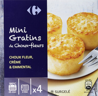 Image descriptive de Mini gratins de choux-fleurs à l