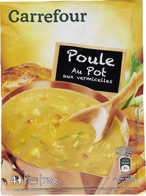 Image descriptive de Soupe poule au pot