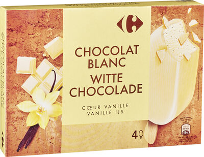 White Chocolate Chocolat blanc, cœur vanille