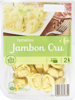 Tortellini au Jambon Cru aux oeufs frais