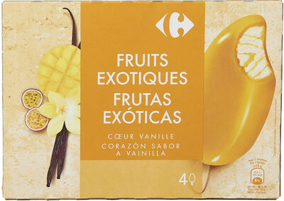 Image descriptive de Exotic fruits fruits exotiques, coeur vanille