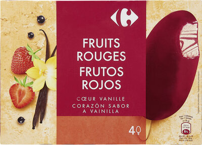 Image descriptive de Red fruits fruits rouges, coeur vanille