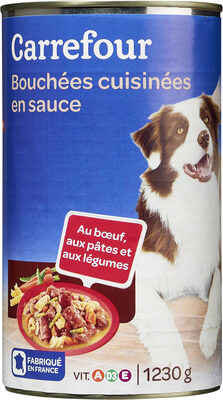 Carrefour Pâtée pour chien bœuf/pâtes/légumes