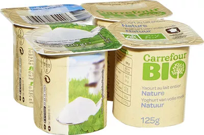 Carrefour Bio,Carrefour Yaourt nature au lait entier nature