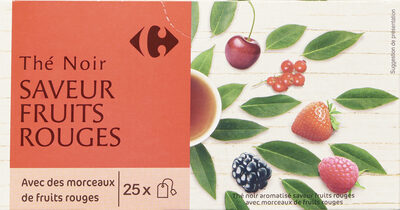 Thé noir saveur fruits rouges