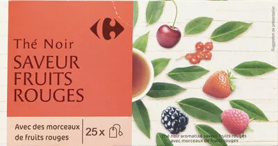 Carrefour Thé noir saveur fruits rouges