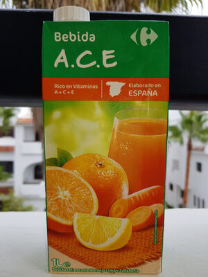 Carrefour Nectar d'orange, citron, carotte