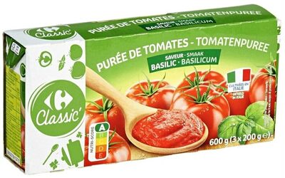 Purée de tomates saveur Basilic