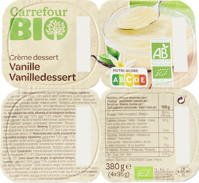 Image descriptive de Crèmedessertvanille